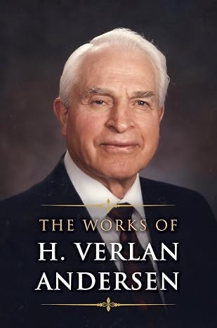 Cover of The Works of H. Verlan Andersen, showing a portrait of H. Verlan Andersen in a dark suit above the title.